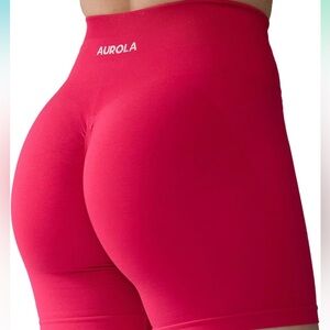 AUROLA XS pink biker shorts